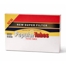 Гільзи для набивання сигарет 500 шт Popular Tubes